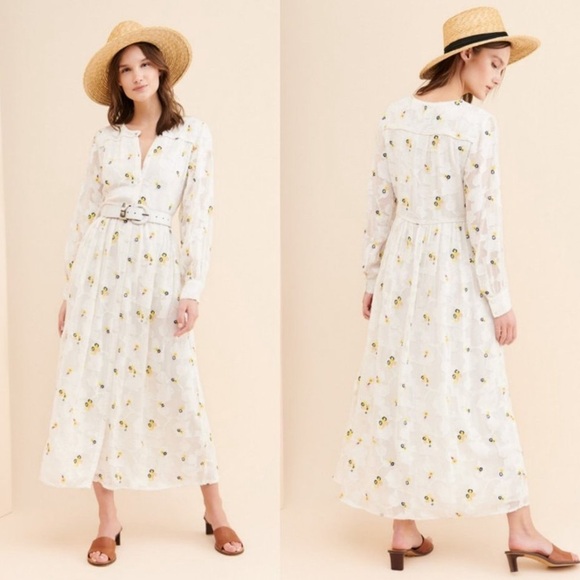 Anthropologie Dresses & Skirts - NWT Anthropologie Sister Paul & Joe Lacrima Embroidered Floral Maxi Dress Sz 8